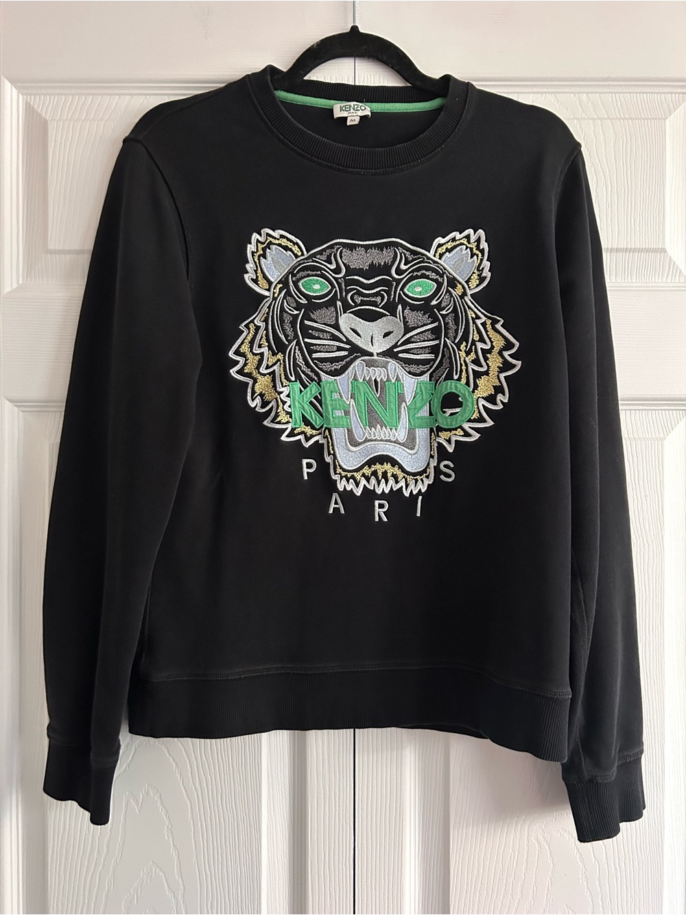 Authentic Kenzo Tiger Embroidered Graphic Unisex Sweatshirt.